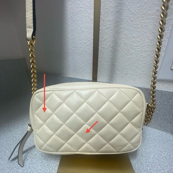 NWOT Versace Cream and Gold Quilted Crossbody/Shoulder Bag - Picture 10 of 14